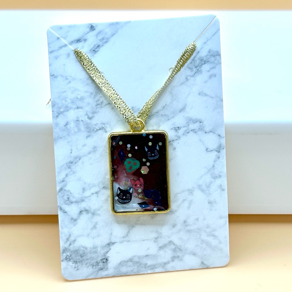 Small Rectangular Villain Charm - Picture 2 of 5